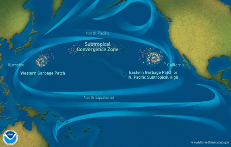marine debris patch map